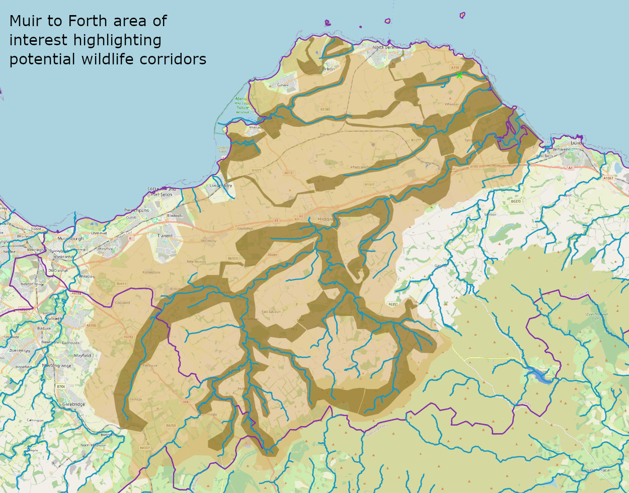 Muir to Forth Map - Areas of Interest Muir to Forth Map - Areas of Interest