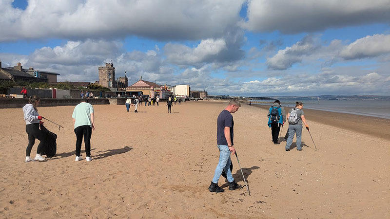 Beach clean at Portobello Beach clean at Portobello